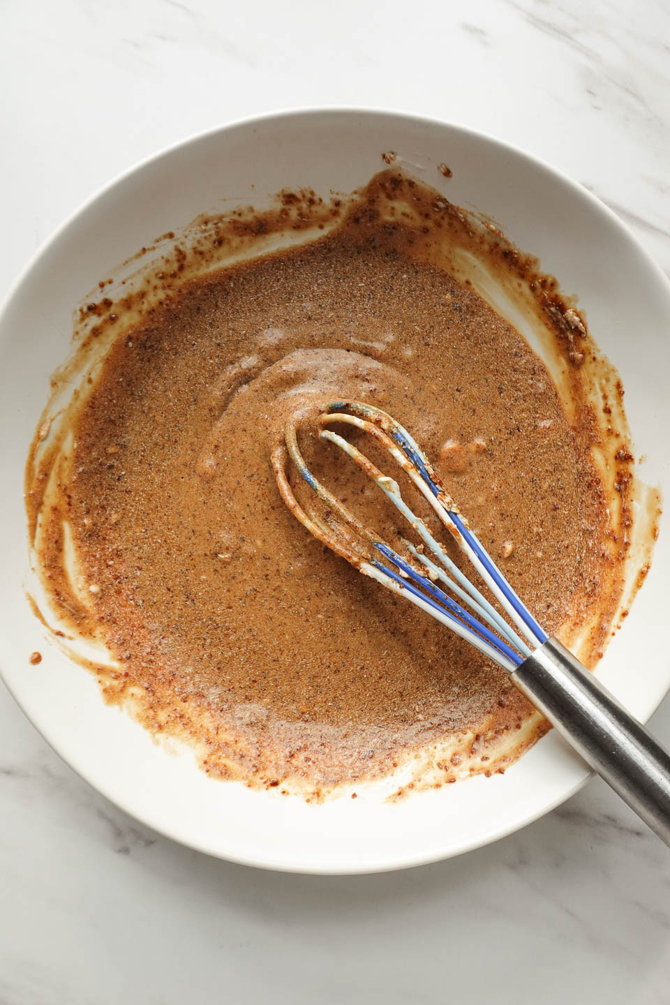 mixing ingredients for vegan chocolate chip cookies
