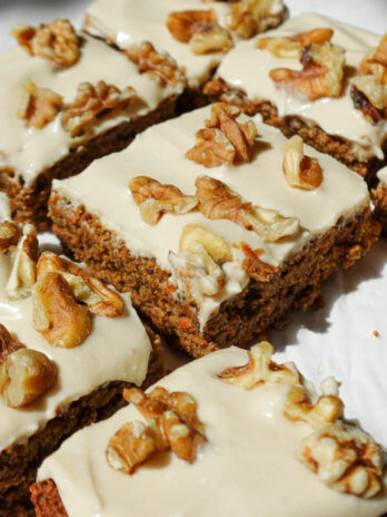 vegan and gluten free healthy carrot cake