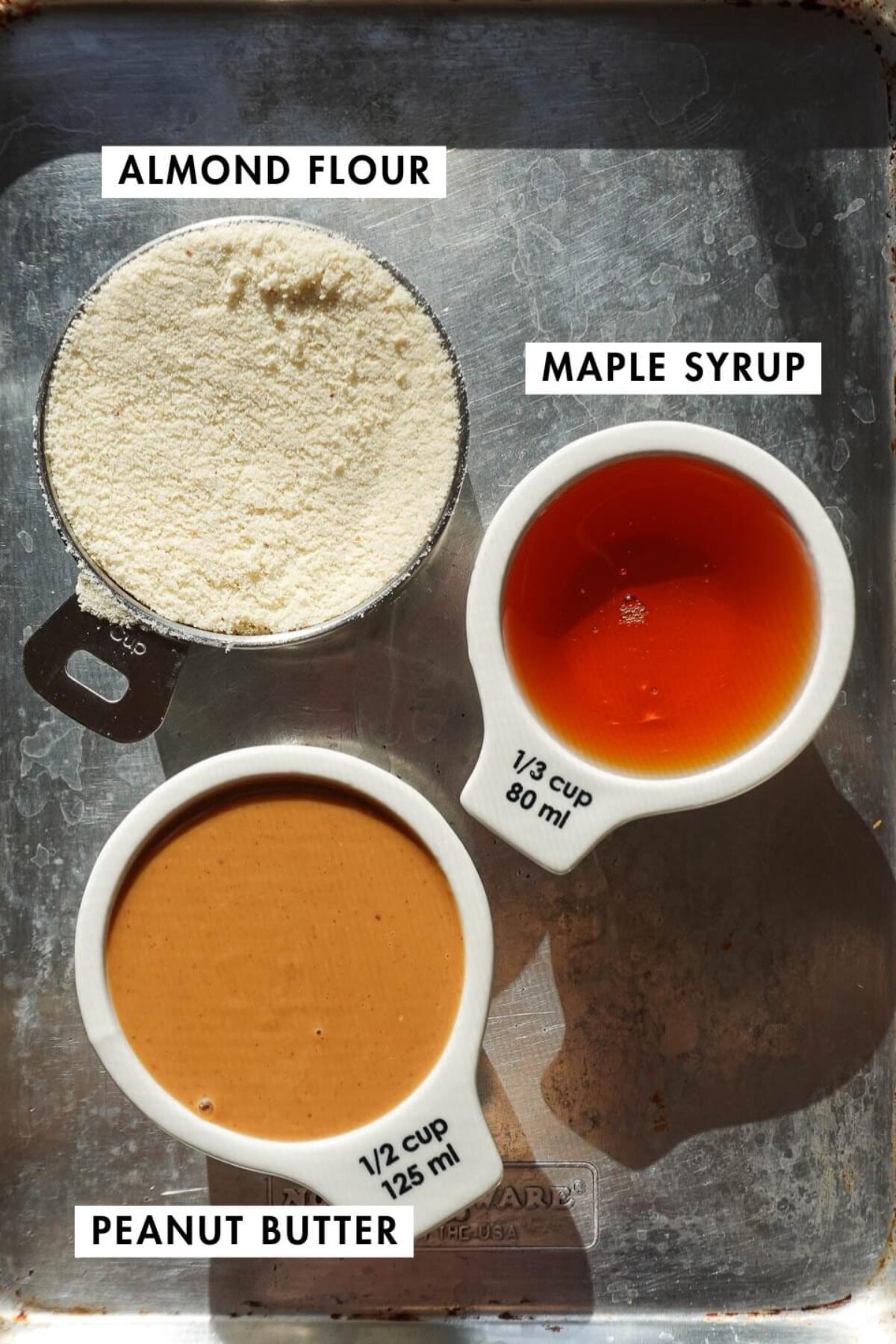 ingredients for peanut butter cookies
