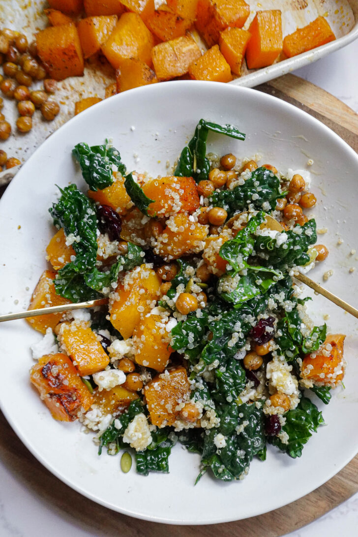 Vegan Butternut Squash & Kale Quinoa Bowl Boo Boo's Bakery