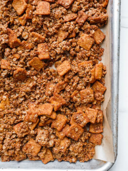 cinnamon toast crunch granola with crunchy cinnamon clusters made vegan and gluten free