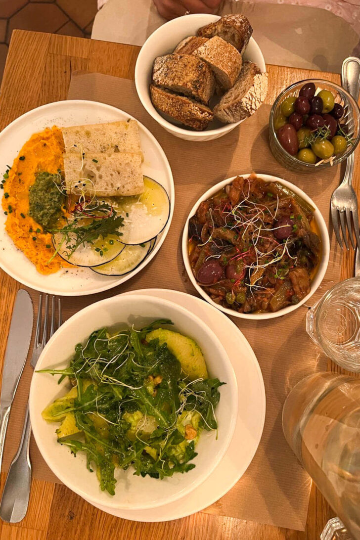 Dinner at La Maison Rose in Montmartre.