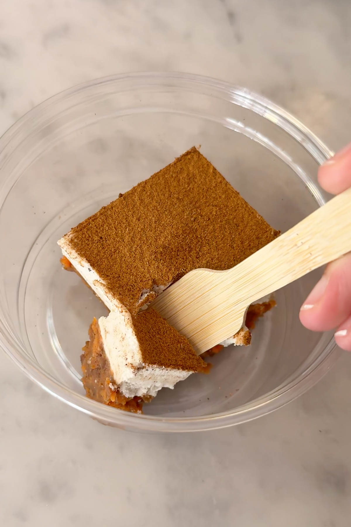 No bake carrot cake bar from Love Juice Bar in Paris